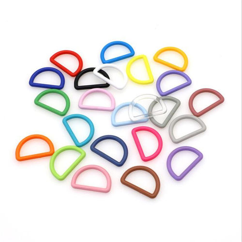 供应25mm塑料D环扣半圆扣D字扣挂扣箱包扣背扣带彩色扣具现货23色