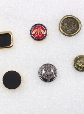 A-19512-510 20/22/27古铜色两颗金属纽扣时尚扣子男女装衣服辅料