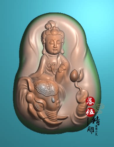 普贤菩萨观音新款31013.5.21 北京精雕5.21JDPaint精雕软件精雕图