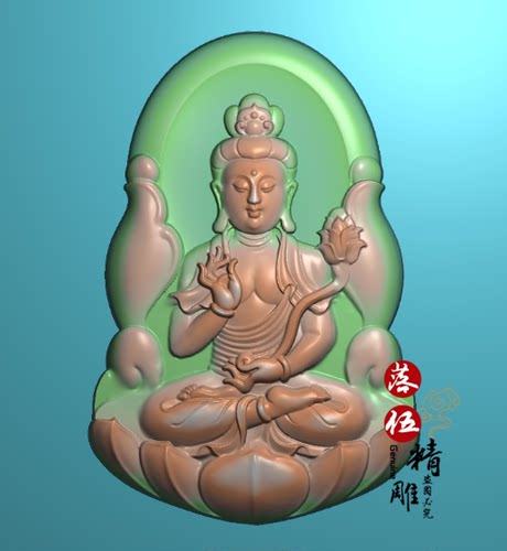 守护神新款98581浮雕图持莲观音精雕图随形形灰度图老寿星JDPBMP