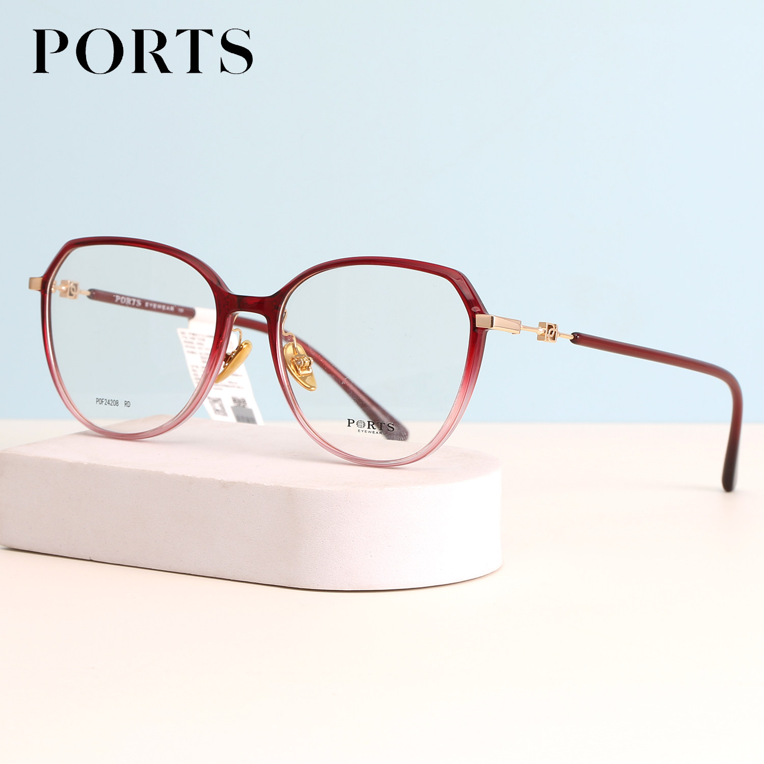 PORTS正品眼镜框大框渐变色系
