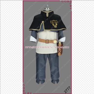 圣旗龙2777 cosplay服装 黑色五叶草 Black Clover亚斯塔