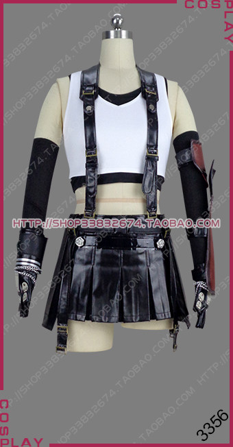圣旗龙3356 cosplay服装 最终幻想7 重制版 蒂法 新品