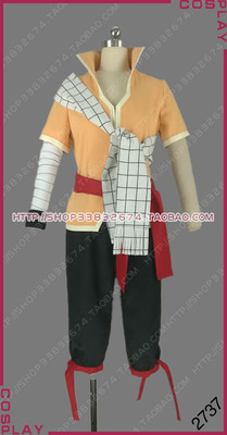 2737 cosplay服装 妖精的尾巴剧场版 龙泣 纳兹 新品