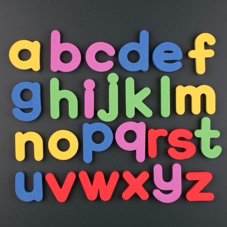eva小写字母冰箱贴英文字母冰箱贴黑板磁性贴早教字母贴字母教具