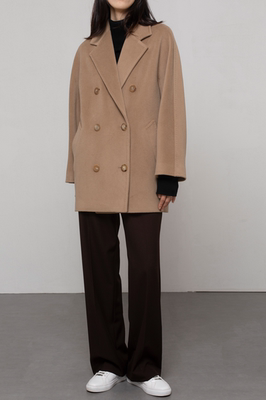 101801短款羊毛大衣团长家羊毛