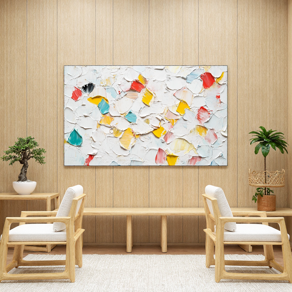小众抽象厚涂油画 工作室样板间装饰画客厅沙发餐厅卧室艺术挂画