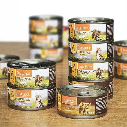 贝多芬宠物/Instinct 百利95%优质蛋白无谷低敏感猫罐头156g