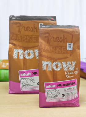 贝多芬宠物/美国Now Fresh天然猫粮无谷鲜肉成猫低磷猫粮8磅/16磅