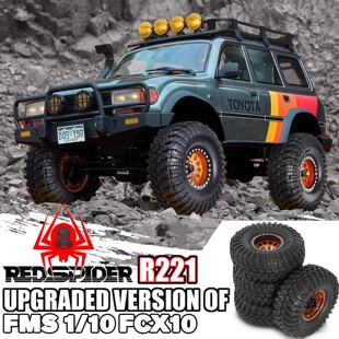 RS红蜘蛛SCX10 III CJ-7 4083 FMS LC80攀爬车煌博轮胎 轮毂R221