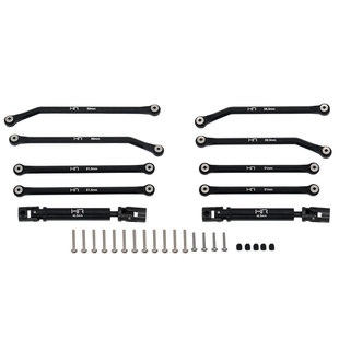 155mm轴距 铝合金拉杆套件 SCX24 LCG低重心底盘 Axial