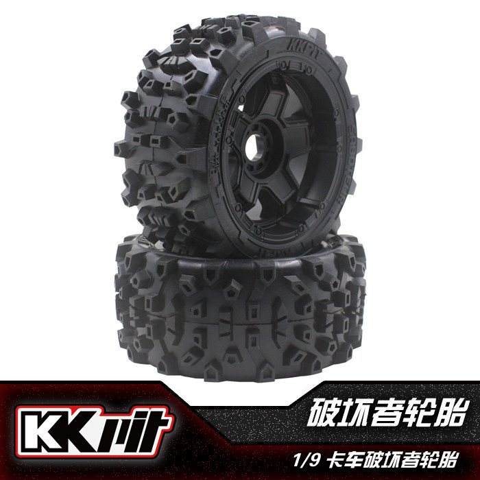 KKPIT KONE 1:10大脚胎 K1-TTE卡车 破坏者 轮胎 一套