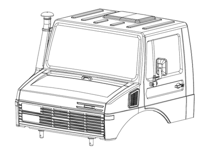 攀爬车NT4乌尼莫克银色车头车壳