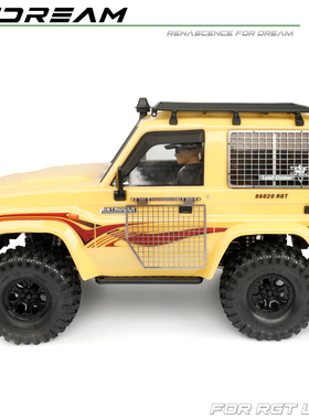 RCDream 1/10 RGT LC71 折叠翻折窗网 尾侧窗网 防护网