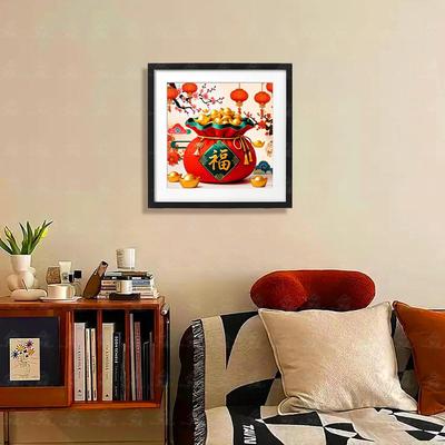 爱阁十字绣代代福中式新年祝福