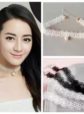 DIY其他蕾丝十字链女柔软舒适锁骨链