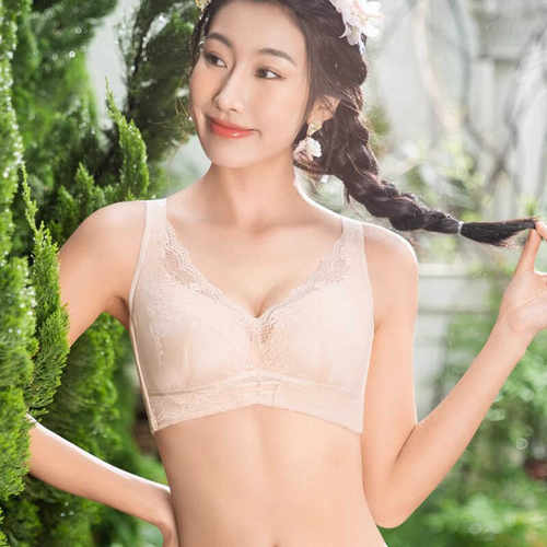 调整型文胸软钢圈大胸显小