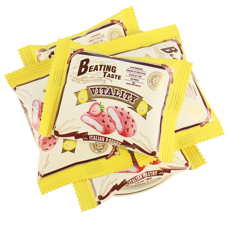 彩虹日记元气打糕散装草莓巧克力口味独立包装早餐下午茶伴手礼饼