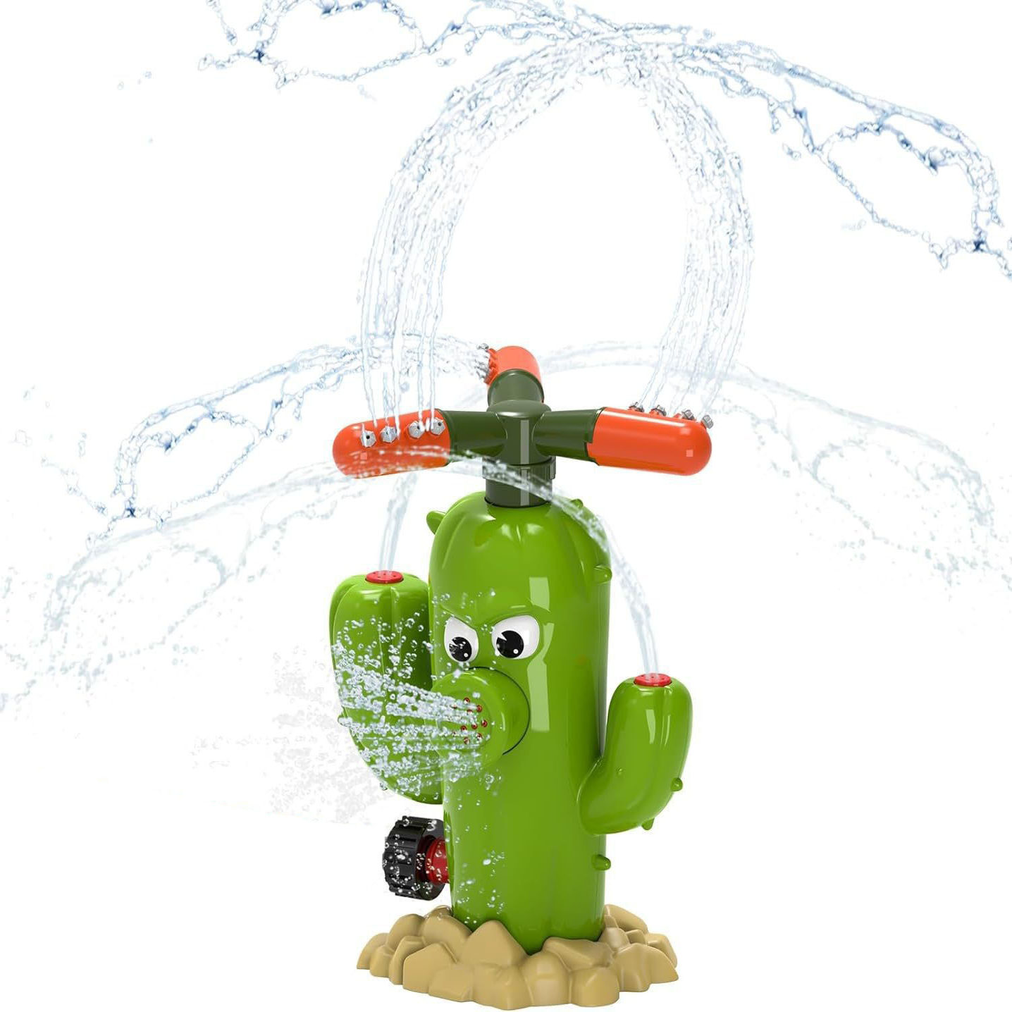 营地户外水管喷水仙人掌旋转洒水