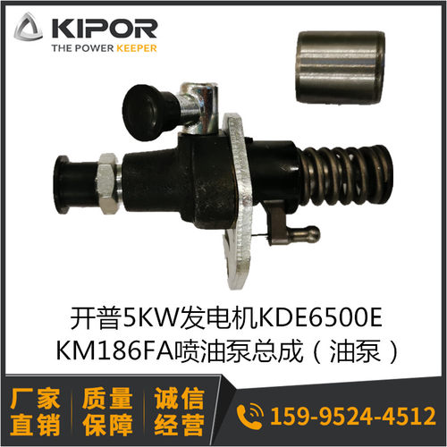 开普发电机2006-3/2006A-3/KDE6500E 油泵KM186喷油泵总成 KIPOR