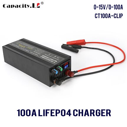 12V锂电池充电器14.6V60A电池适配器85A可调电压电流安德森夹子