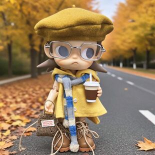 仅娃衣zsiga嘎子姐娃衣玩偶衣服bjd8分娃着替装搭配斗篷披风围巾