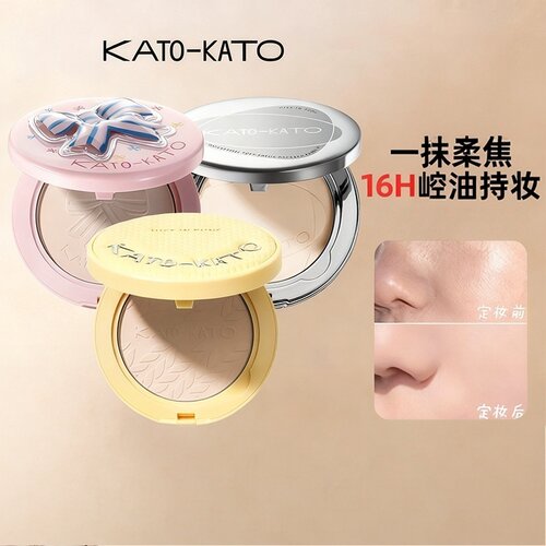 kato限定粉饼控油定妆持久柔焦蜜粉饼散粉女干皮补妆遮瑕油皮koto