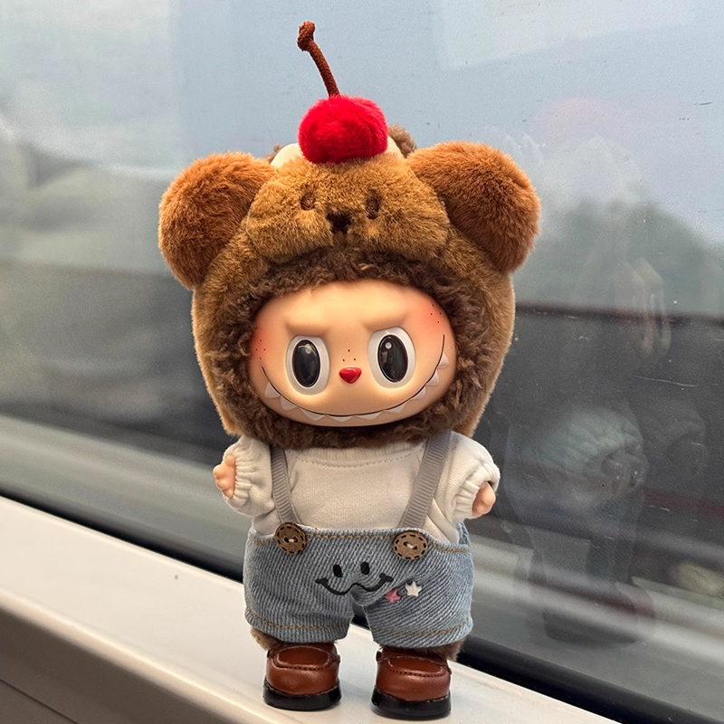 手工定制labubu娃衣套装一二三代马卡龙拉布布搪胶公仔玩偶衣服潮