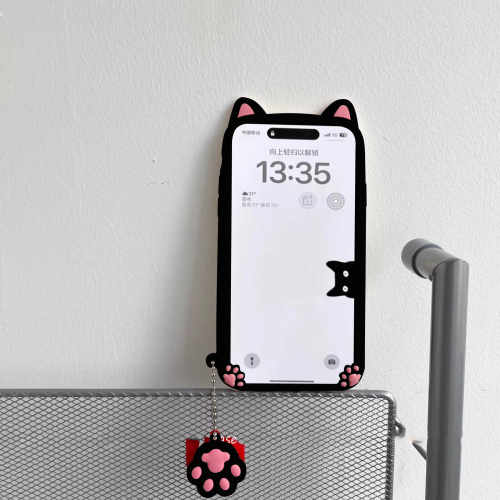 适用iPhone15promax手机壳可爱硅胶苹果14/X/XS/XR软壳13/12保护套防摔17女款简约日韩原创立体猫咪耳朵16