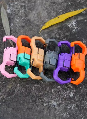 CAMPFISH S型磁吸扣伸缩扣双重保险小物钓路亚天展钓承重5KG