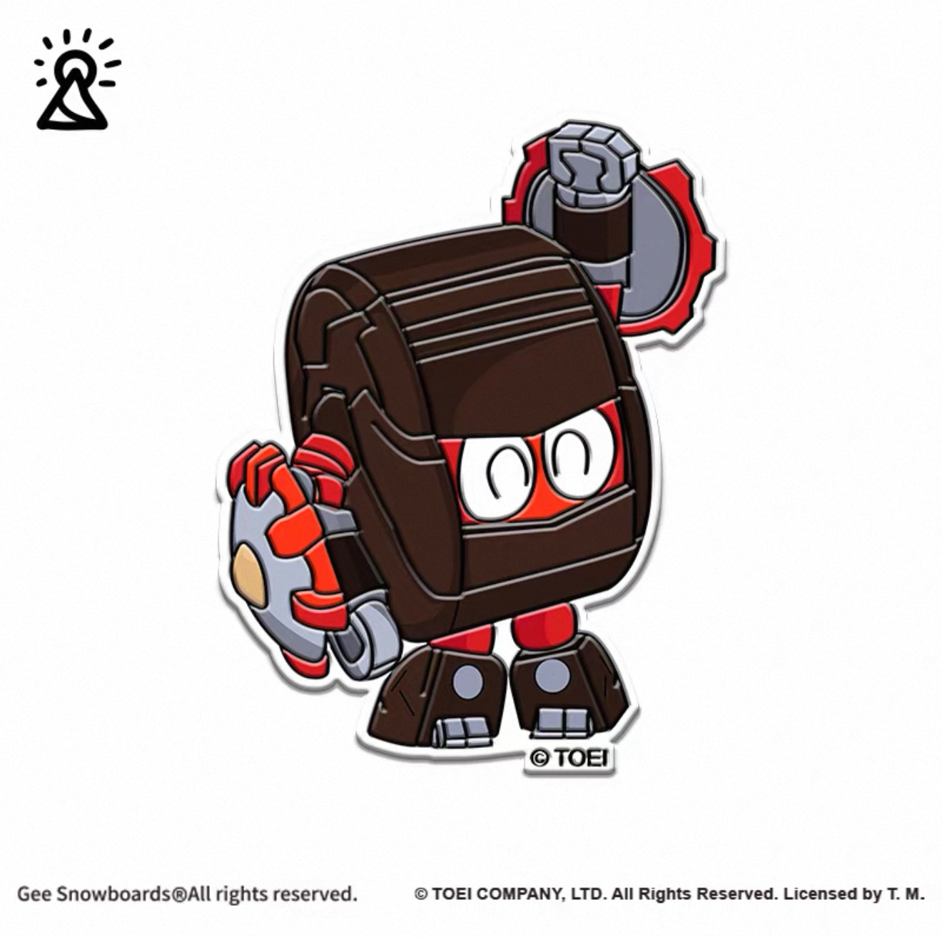 Gee snowboards铁甲小宝正版联名单板滑雪板防滑贴3M耐低温防滑垫