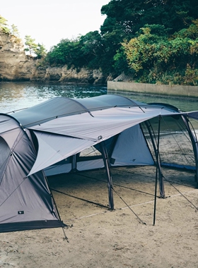 TOKYO CRAFTS WINGFORT户外露营翼式隧道帐多人帐篷二居室TC-095