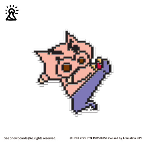 蜡笔小新联名单板滑雪板防滑贴