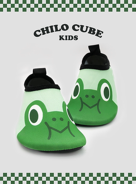 儿童赤足卡通涉水沙滩鞋潜水鞋水上乐园防滑游泳鞋浮潜鞋早教软鞋