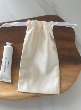 缎面眼镜袋化妆刷袋手机袋按摩仪袋抽绳束口袋拉绳竖款剃须刀布袋