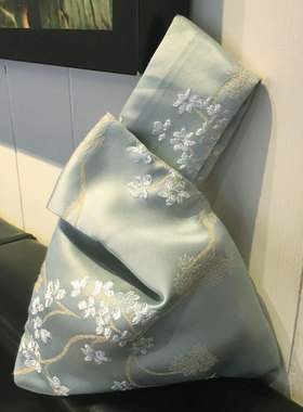 中国风复古套结汉服旗袍手挽袋手拎包手腕女包袋零钱包手拿包休闲