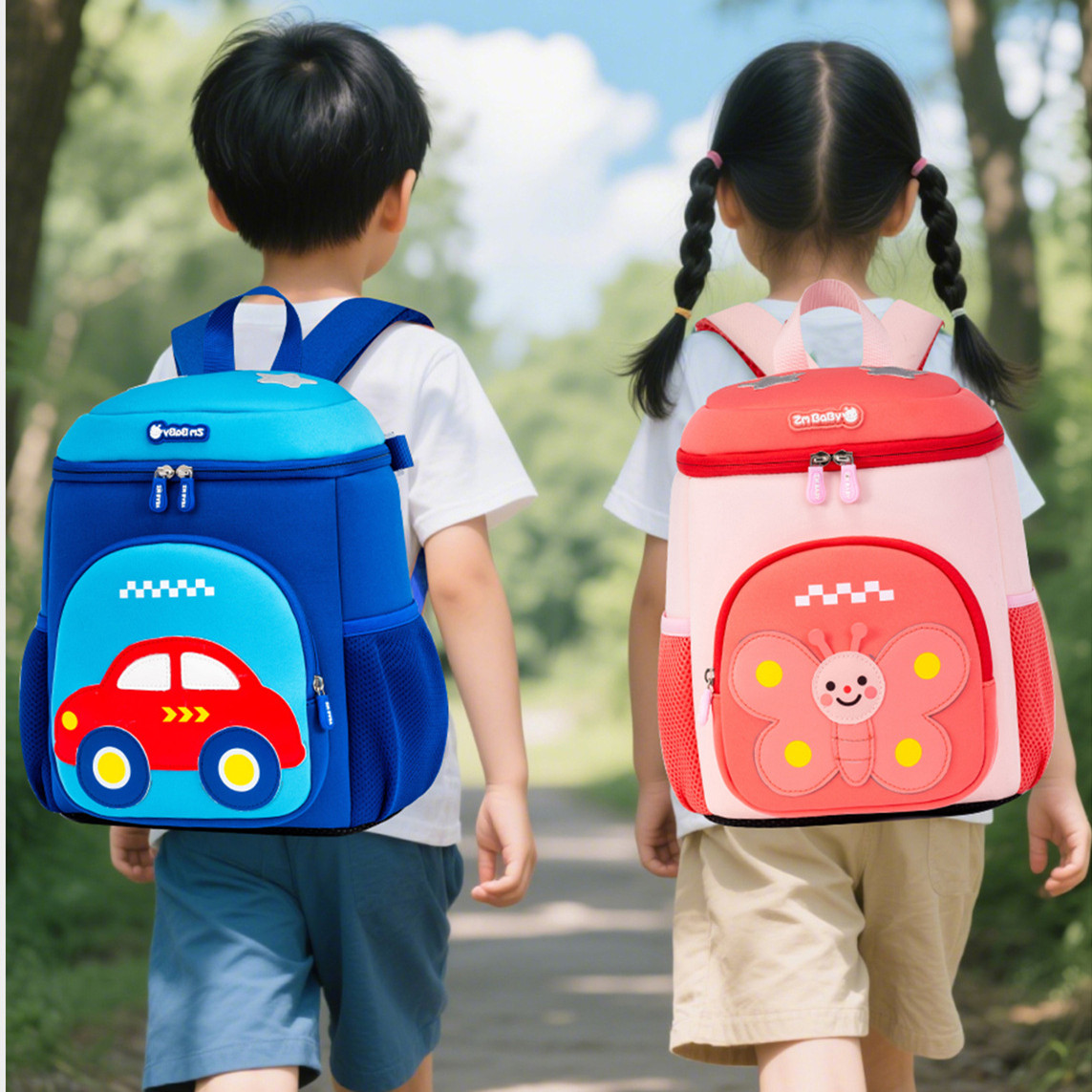 幼儿园书包3-4-5-6岁可爱卡通轻男女小中大班出游大容量双肩背包