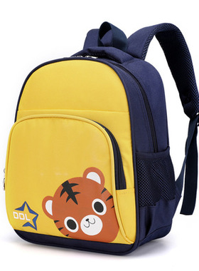 新款幼儿园3-4-6岁书包卡通男女童双肩背包老虎儿童定制印字logo