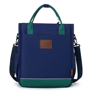 补习袋中小学生手提斜跨书包新款 男女孩补课包作业包定制印字logo