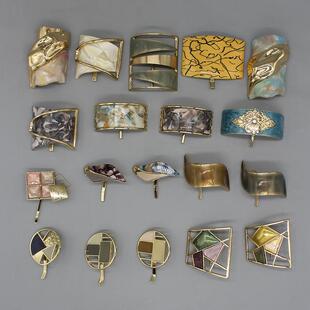 日系原单马尾夹发夹刘海夹弹簧复古气质金属发夹金属风发帖发扣女