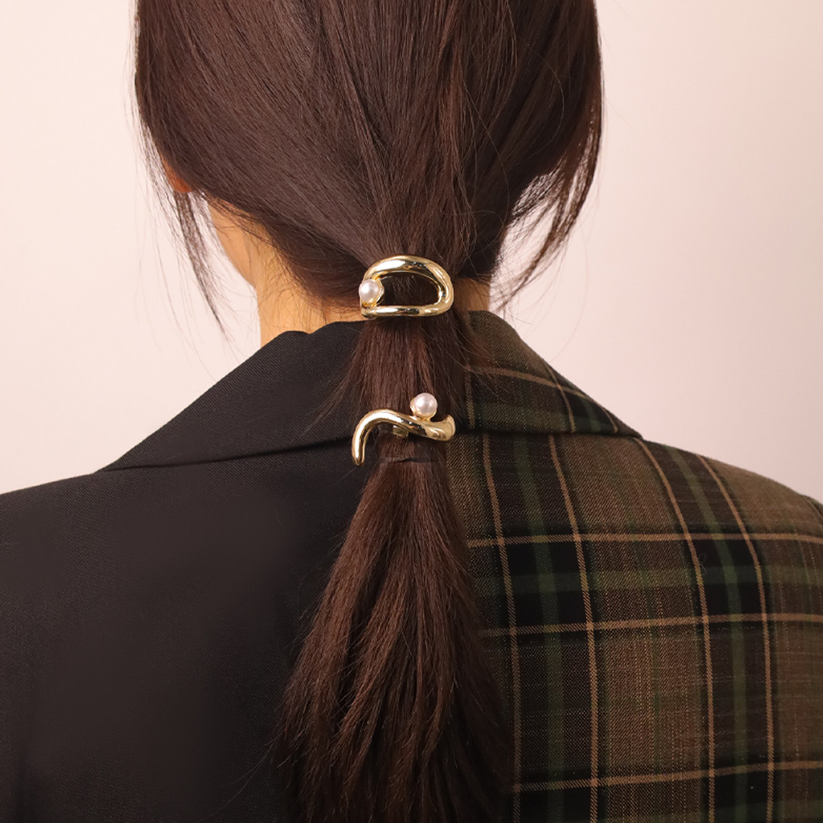 日系发扣发型金属盘头发收纳发饰