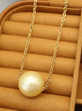 日韩风简约时尚通勤珍珠吊坠项链