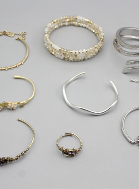 几何不规则小众设计金属手镯