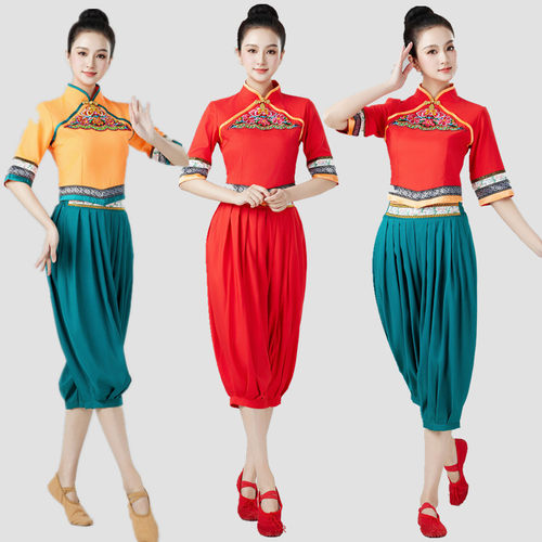 春英秧歌服女中国风腰鼓打鼓服