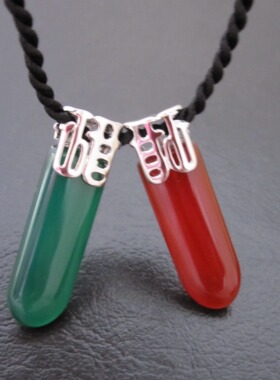 诗美琪925银红玛瑙吊坠情侣龙行天下吊坠