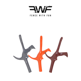 FWF德国进口超轻专业击剑柄花剑重剑手柄彩色手柄合金击剑枪柄