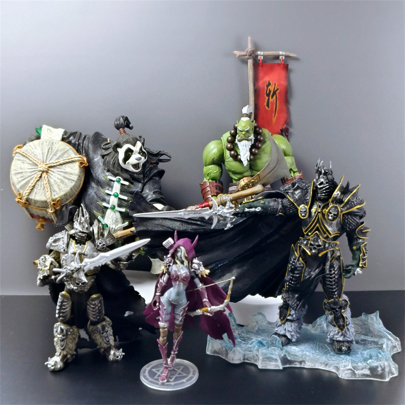 现货魔兽wow法师摆件酿酒师 恶魔手办桌游剑圣巫妖王牧师战棋礼物