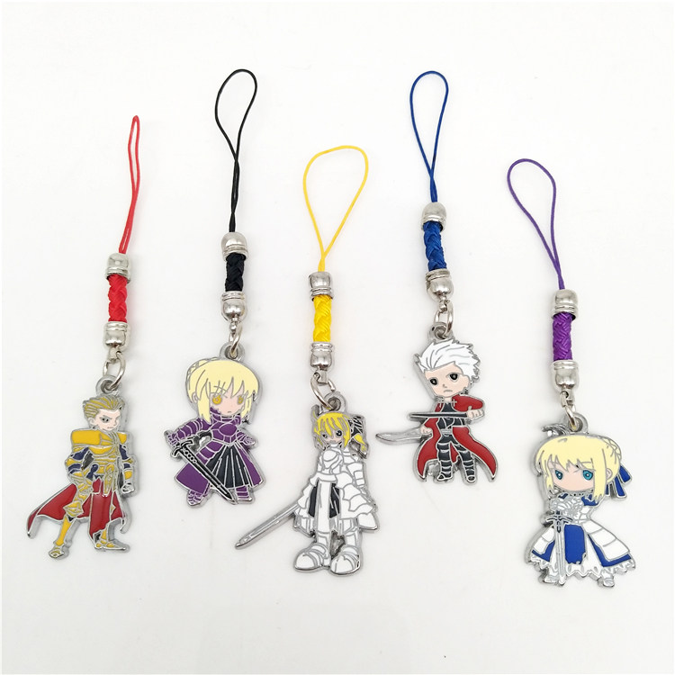 现货 命运远坂凛四坠钥匙扣 fate伊莉雅亚瑟王手机绳动漫公仔挂件