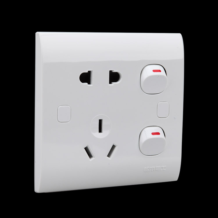 松本86型五孔洗衣机插座面板