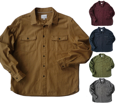 商务休闲长袖衬衫工装全棉春秋男